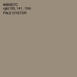 #9B8D7C - Pale Oyster Color Image